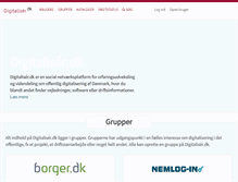 Tablet Screenshot of digitaliser.dk